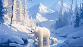 Snowy Nature Moments & Soft Piano ❄️Calm Snowy Scenes to Help You Sleep Deeply and Comfortably