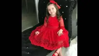 New designs red frock for baby girl in 2023