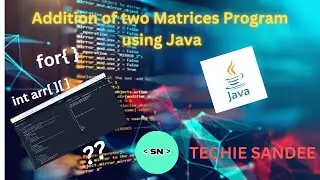 addition of matrices program java