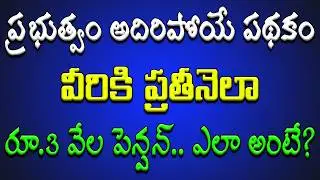 ప్రభుత్వం అదిరిపోయే పథకం.. వీరికి ప్రతీనెలా రూ.3 వేల పెన్షన్.. మీరు పొందొచ్చు.. ఎలా అంటే..?
