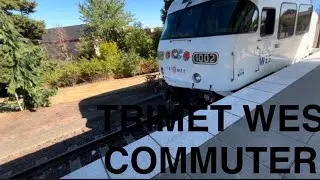 TriMet WES Commuter train ride from Beaverton to Wilsonville