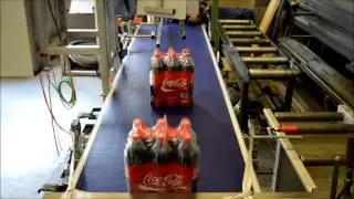 Gebinde-Drehanlage GDA-90 TRIPLEX dreht gro&szlig;e Six-Packs | KINTEC