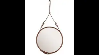 Adnet Circular Mirror (1950) by Jacques Adnet for Gubi