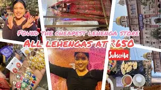 CHEAPEST LEHENGA 🛍️ ||₹650|| CHANDINI CHOWK||WEDDING GUEST LEHENGAS||