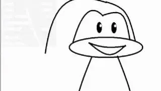 Drawing A Happy Penguin