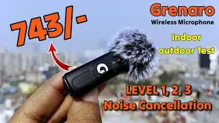 Best Wireless Microphone for YouTube under 1000 || Grenaro Wireless Microphone Noise Cancellation