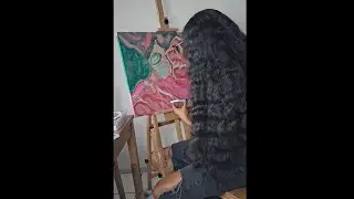 Staying Creative | Live Freestyle Abstract Painting 🎨✨️