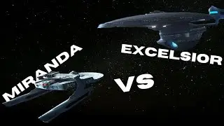Miranda Class VS Excelsior Class in Star Trek Bridge Comander