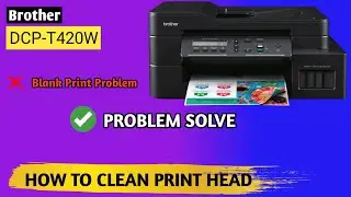 How to Properly Clean Print Head #Brother DCP-T420W || Blank Printing Problem Fix