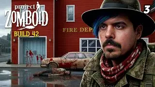 Viaje Turístico a la Estación de Bomberos en Roswood | PROJECT ZOMBOID B42 #3