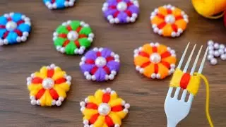 LIVE Woolen Flower Making 🌸 | Easy Pom Pom Craft | Handwork Live