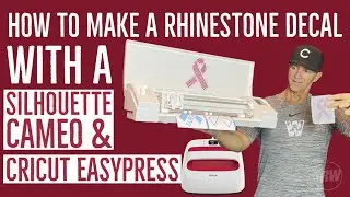 How to Make a Rhinestone Decal with the Silhouette Cameo and Cricut EasyPress