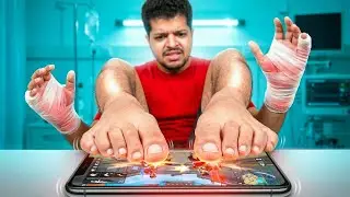 I Played Free Fire Using ONLY My Leg for 7 Days