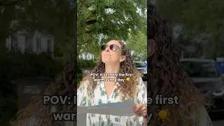 The sun hits different. So did the car horn. #firstdayofsummer #sunsout #workbreak #sunnydays #pov