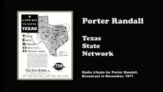 Porter Randall - Texas State Network - KFJZ