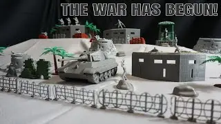 The Plastic World War has BEGUN! | Plastic Army Men Nerf Wars