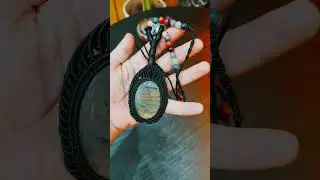 I&rsquo;ve got a handmade macram&eacute; piece with a beautiful labradorite stone for you simple and special