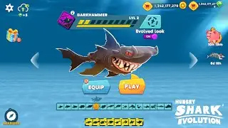 Hungry Shark Evolution - Evolved Sharks - DARKHAMMER - New Shark Unlocked - All Sharks Unlock