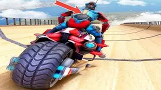 Extreme Bike Racing Games - Robot Bike Stunts Impossible - Ep9,10 Android IOS GamePlay 3D