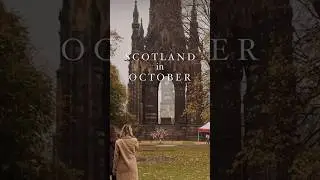 Scotland in October 🍂 🎃