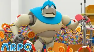 Candy Chaos: ARPO's SWEET Problem 🍬 Cartoons For Kids | Arpo Full Episodes | After School Club