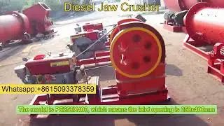 Diesel jaw crusher, small jaw crusher, skid jaw crusher, semi mobile jaw crusher,