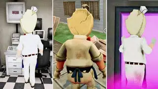 Escaping As Rod In Ice Scream 4 Vs Horror Brawl Vs Ice Scream United Multiplayer