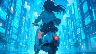 Mesmerizing Futuristic Anime City Ride 🌌 | Hypnotic 4K Loop Animation (Ambient Music Video)