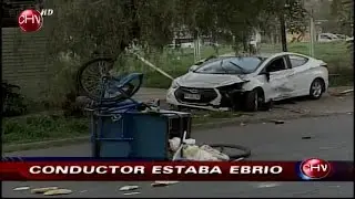Conductor ebrio atropella a hombre de 87 a&ntilde;os que repart&iacute;a pan en La Florida - CHV NOTICIAS