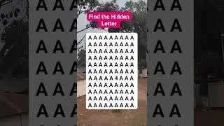 Find the Hidden Letter #brainteaser #search #find