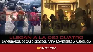 Llegan a la Corte Suprema de Justicia cuatro capturados de caso Sedesol para someterse a audiencia
