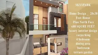 20x30 House Design 3D | Duplex House Plan | 4BHK  | Small House Design | Terrace Garden