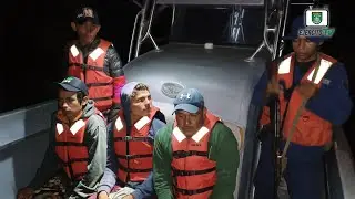 Distrito Naval Pacífico rescató 4 tripulantes nicaragüense a la deriva al suroeste de Corinto