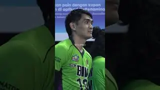Rivan Nurmulki lihat cara main Dimas Satura #volleyball #tarkam #voli