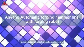 Four - axis swing arm forging manipulator, automatic forging line