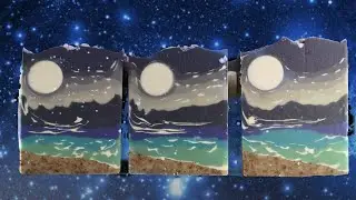 湖光山色意境手工冷製皂 Midnight Lake Scenic Cold Process Handmade Soap Moon Lake Mountain