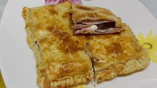 Empanada de York y queso y de bacon con dátiles en airfryer