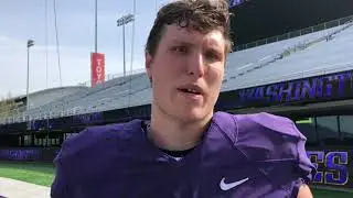 Drew Sample Interview - Spring Football Practice Day 7