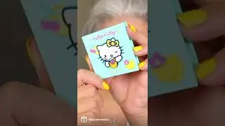 Green and sparkle eyes with Hello Kitty x Colourpop collection