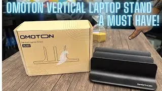 OMOTON Dual VERTICAL Laptop Stand | A MUST-HAVE for Your M4 MacBook PRO