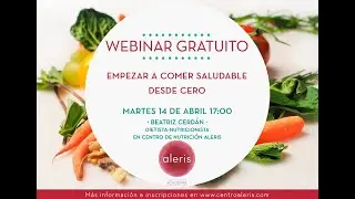 Webinar: Comer saludable desde cero