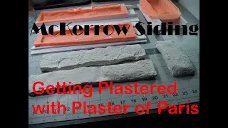 Plaster of Paris casting of custom rock molds