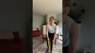 Resistance Band - Single Leg Squat #bandlegsworkout