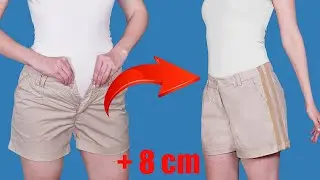 Швейный трюк как незаметно расширить любимые шорты на 8 см!