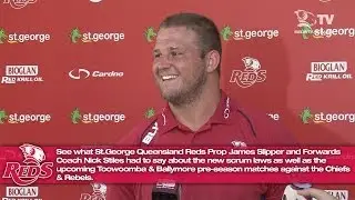St.George Queensland Reds prop James Slipper and Nick Stiles