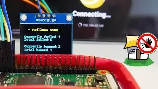Raspberry pi |❗BAN SSH connections + OLED I2C Display 📺 FAIL2BAN !!