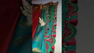 Bridal Picot crochet saree kuchu design 🧶🧵🪡