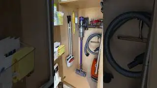 perfectly organized cleaning closet #organizedlife