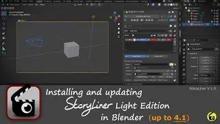 Installing and updating StoryLiner Light Edition in Blender 3.6 up to 4.1