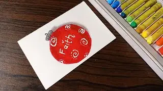 How to Draw Christmas ball - Oil pastel for beginners | Step by step Tutorial
